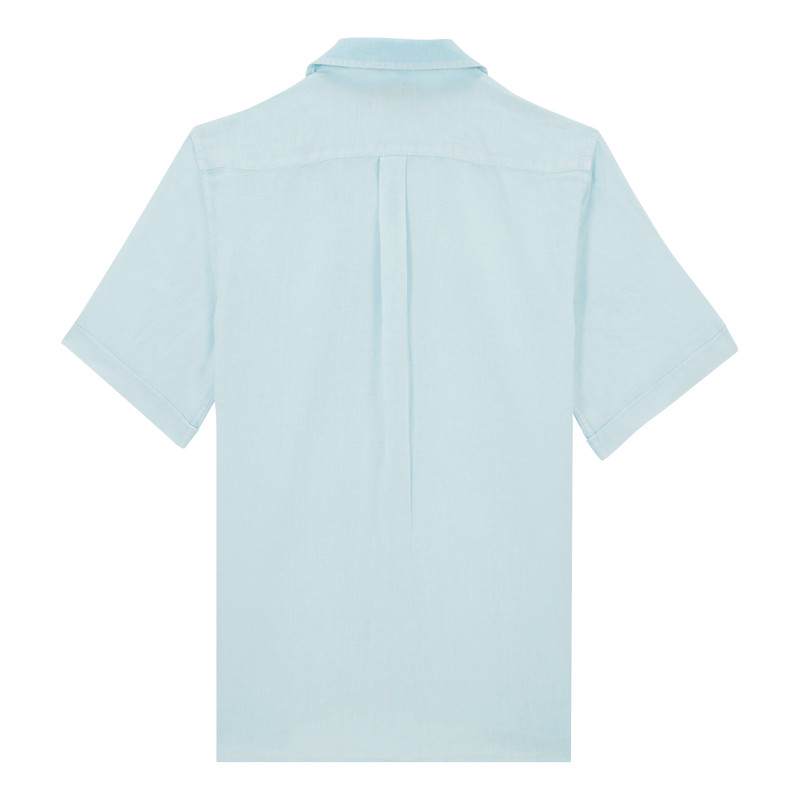 Vilebrequin Men Bowling Linen Shirt Mineral Dye outlook