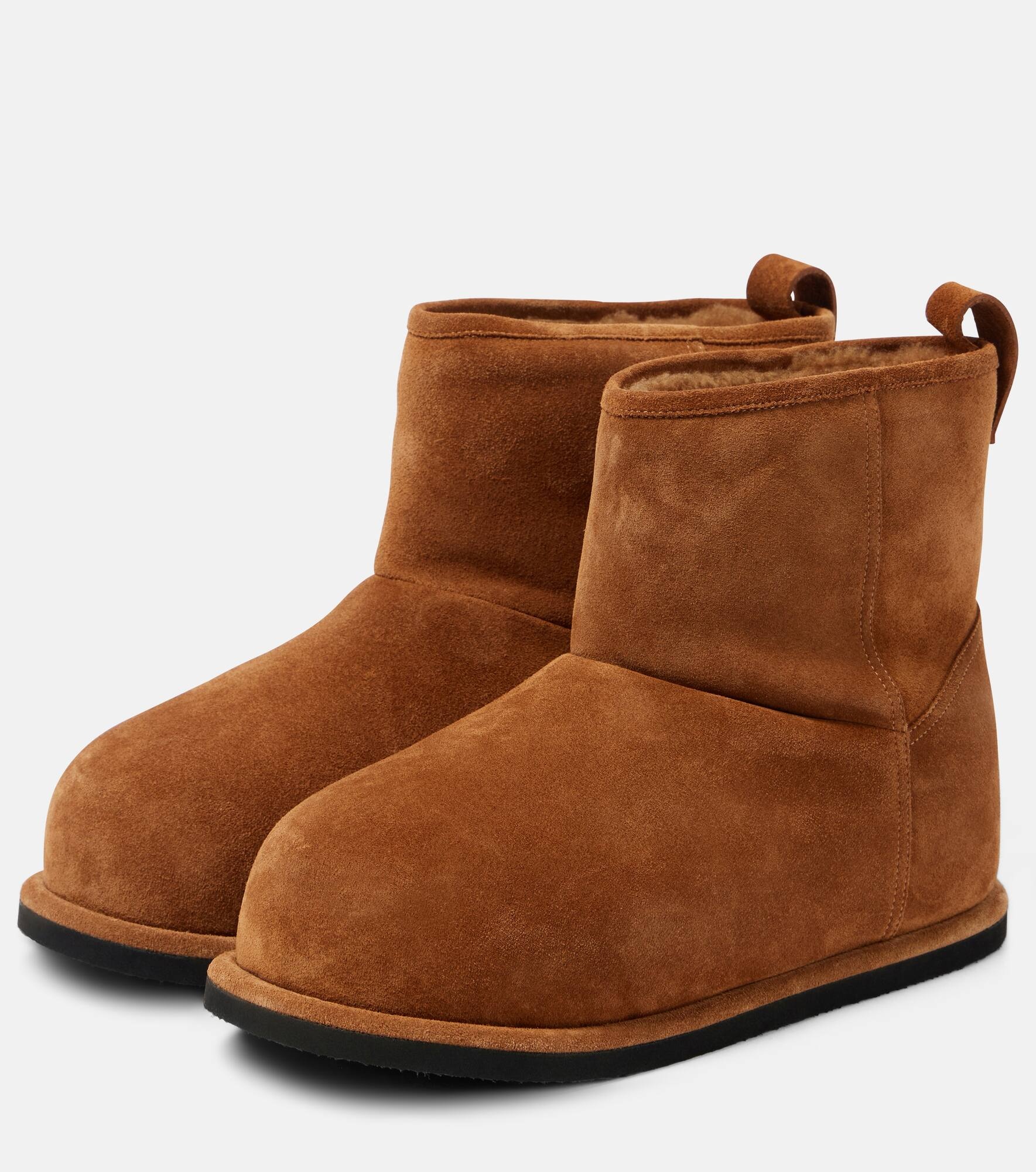 Heidi shearling-lined suede ankle boots - 4