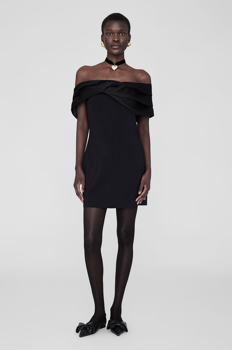 ANINE BING Fleur Dress - Black outlook