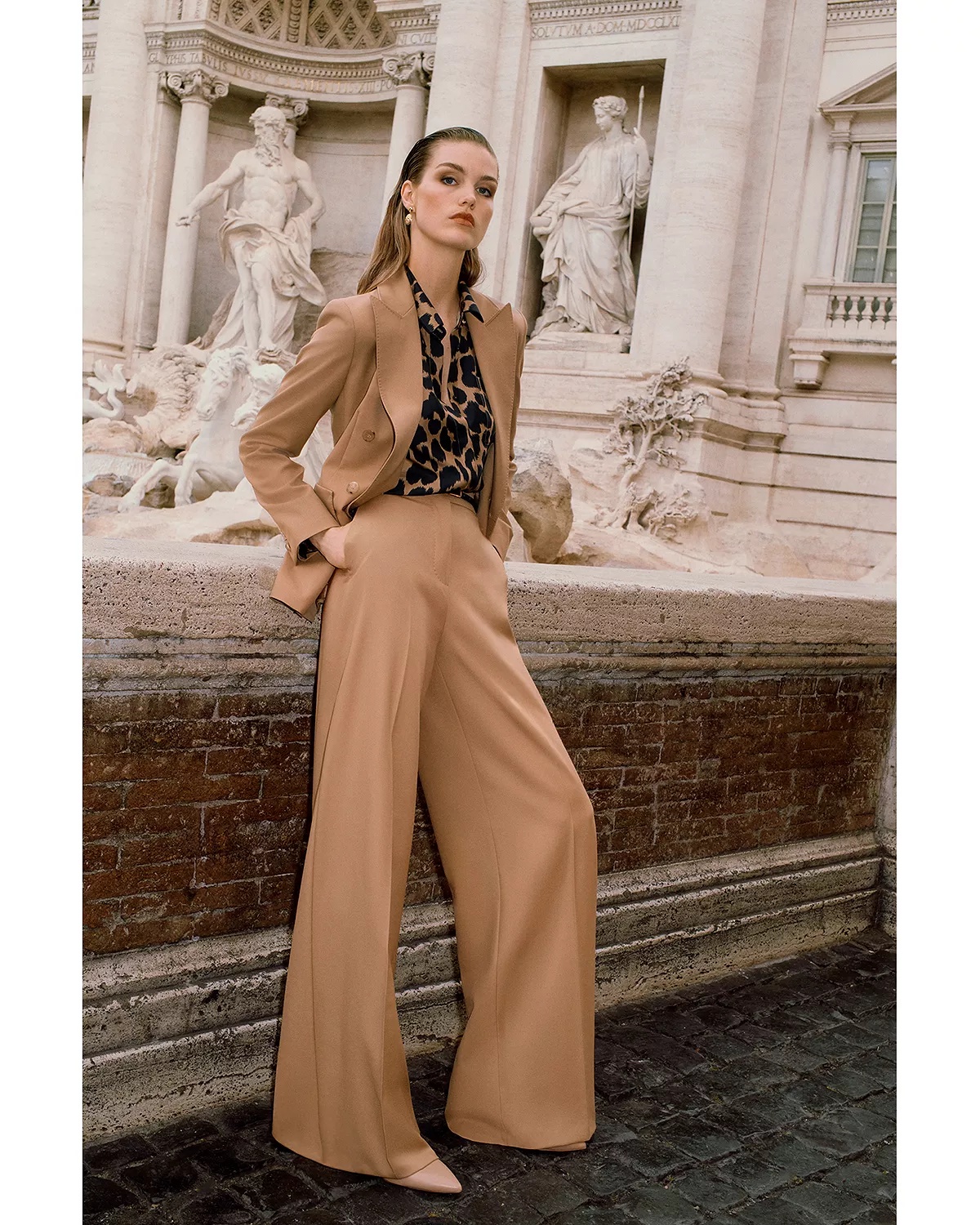 Max Mara Senna Wide Leg Wool Pants | bloomingdales | REVERSIBLE