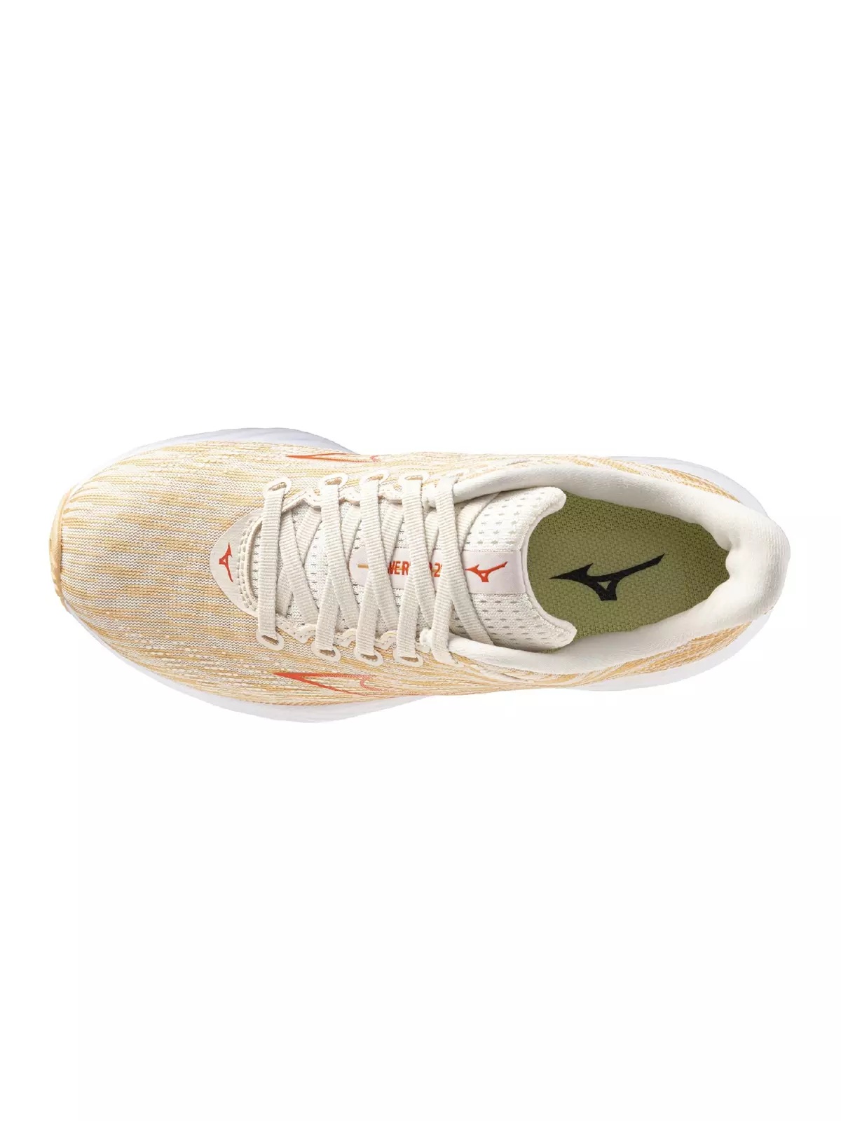 Wave Rider 28 "Pristine/Spicy Orange" Women's Running Shoe - 6