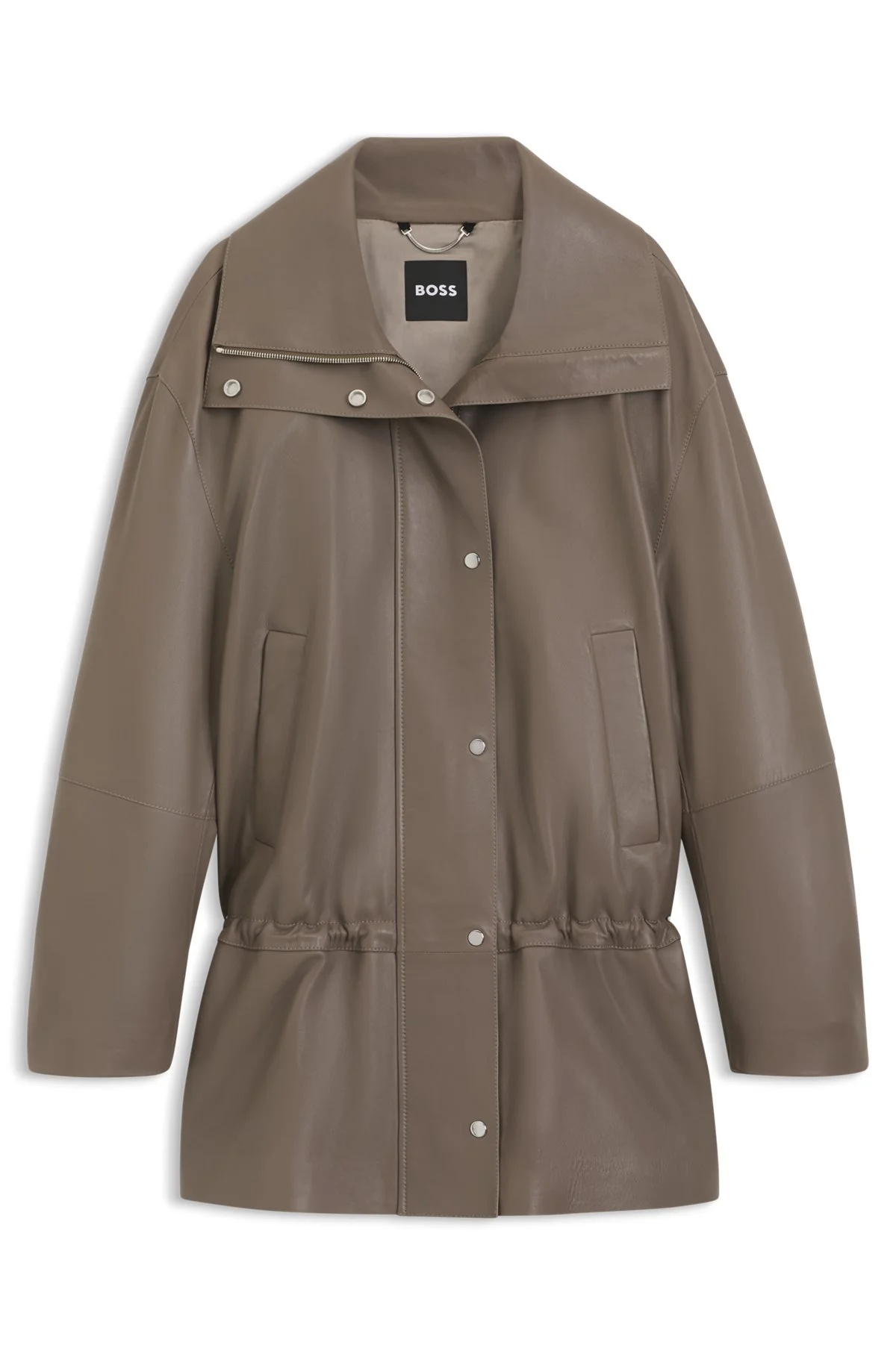 PARKA-STYLE JACKET IN LEATHER - 1