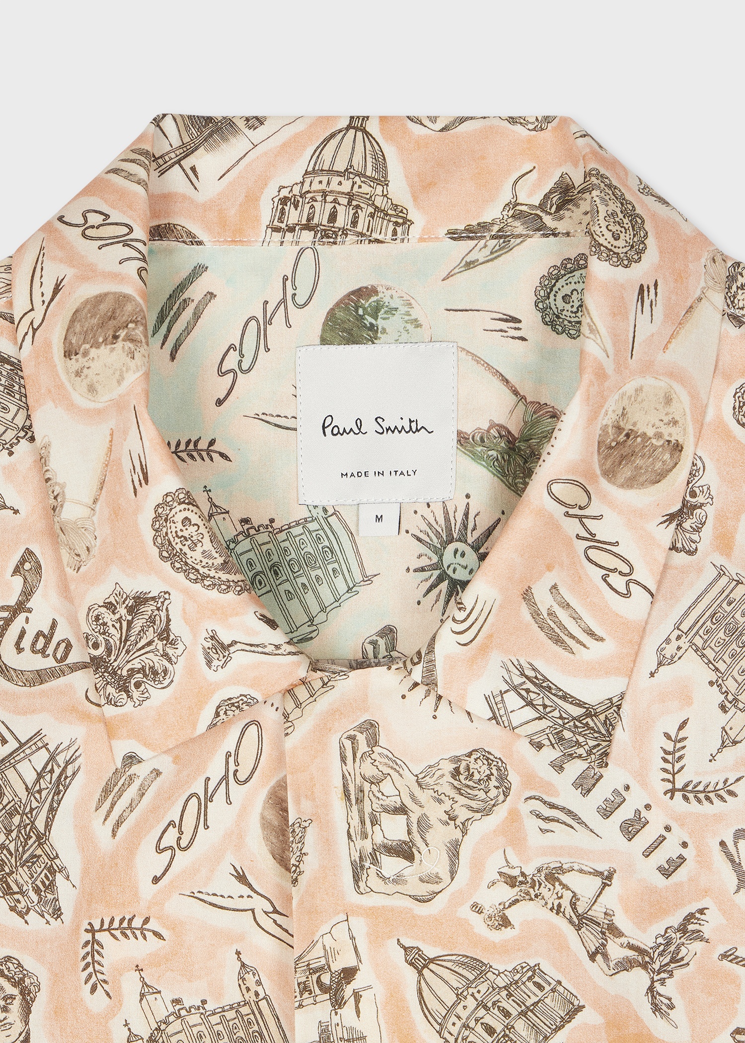 Pink 'Souvenir' Print Short-Sleeve Shirt - 3