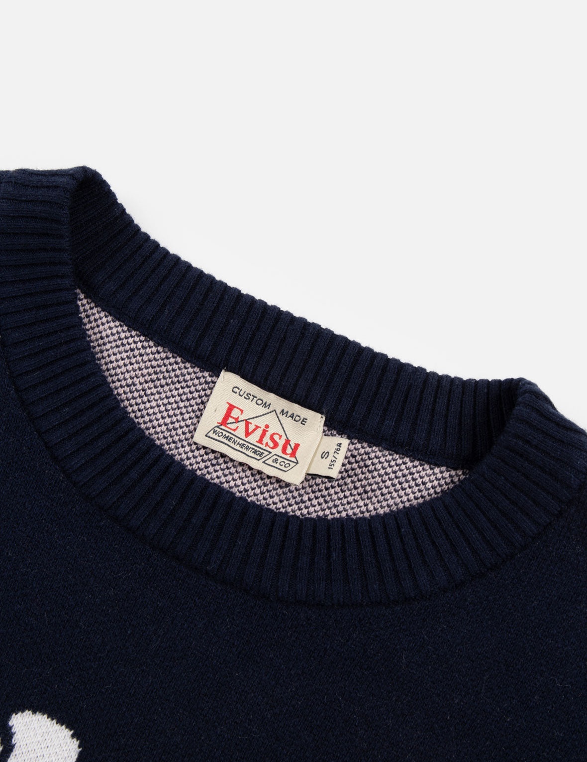 Text Jacquard Fashion Fit Knit Sweater with Crochet Badges - 11