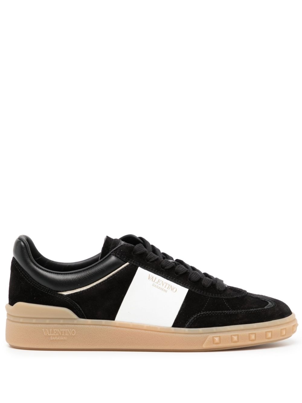 Rockstud leather sneakers - 1