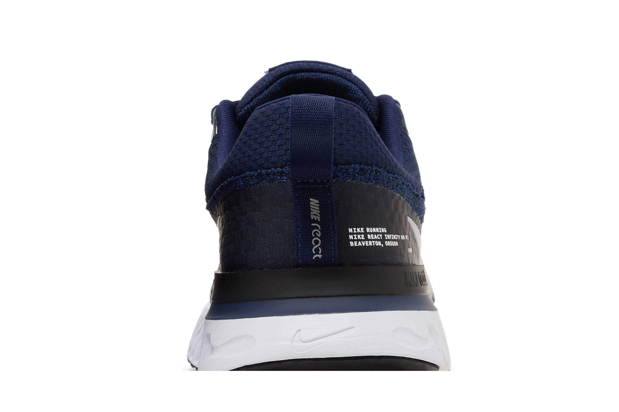 React Infinity Run Flyknit 3 'College Navy Metallic Silver' - 7