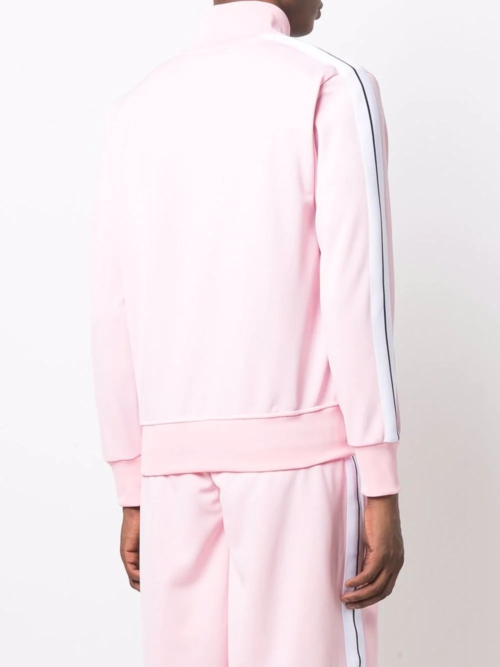 Classic side-stripe zipped jacket - 4