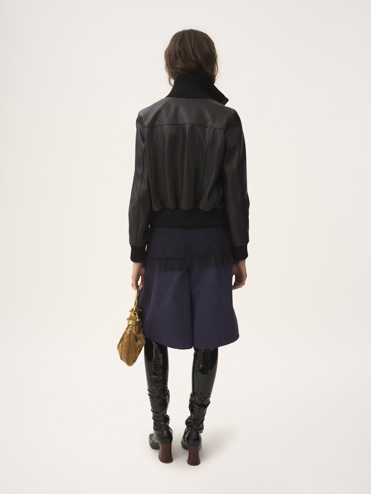 SHORT BLOUSON IN LEATHER - 6