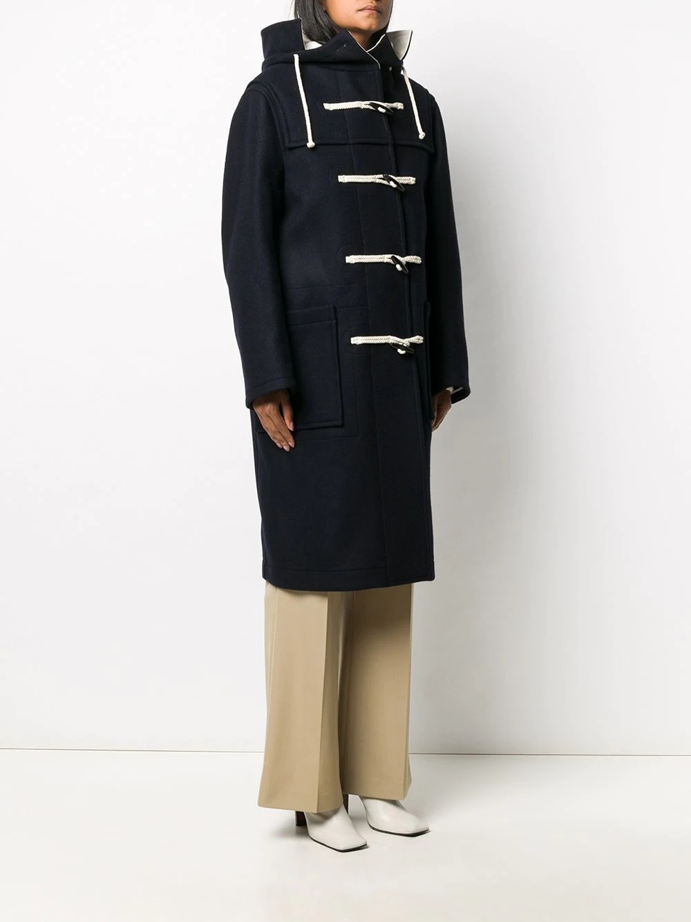 hooded duffle coat - 3