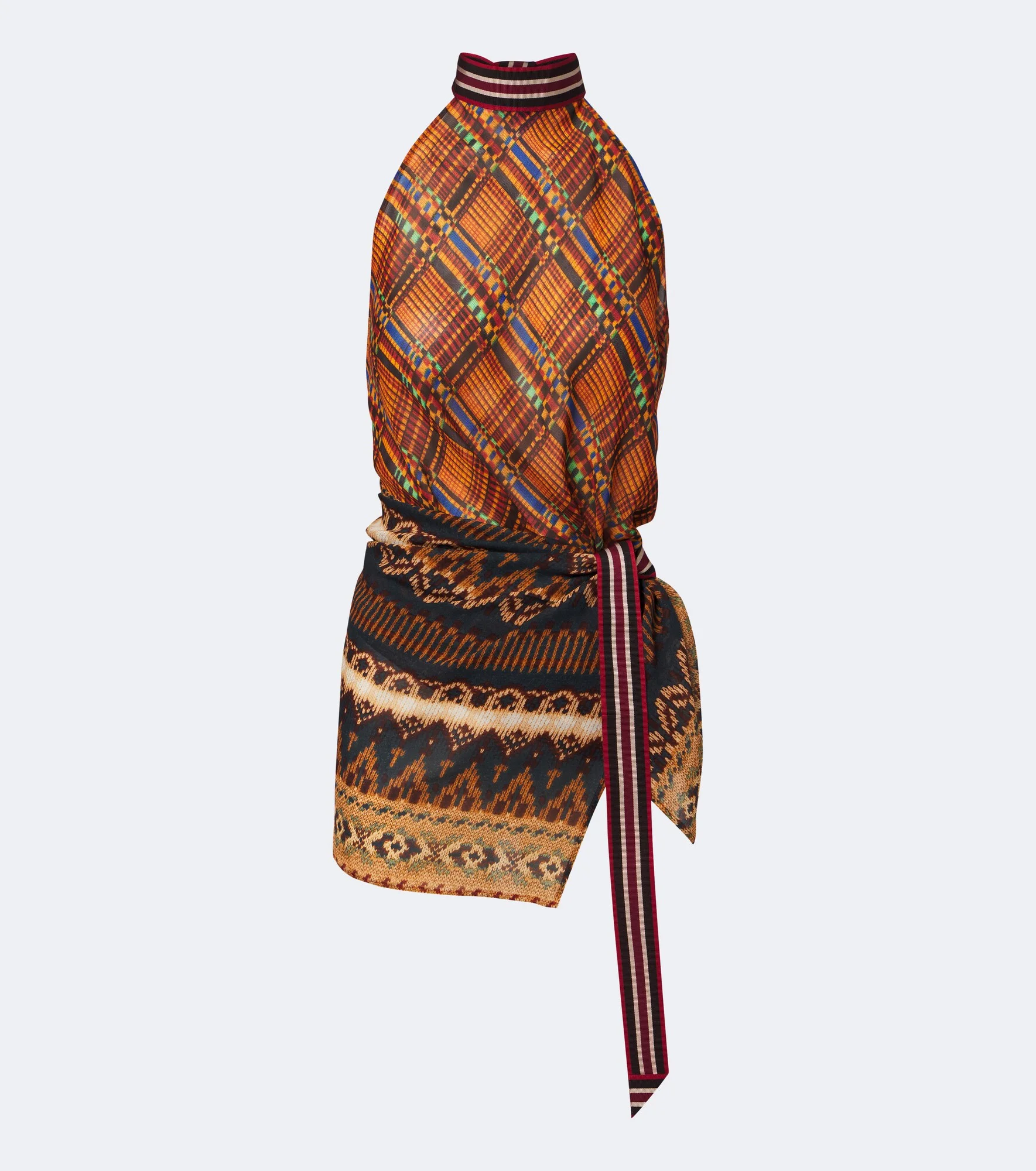Printed halterneck top - 1