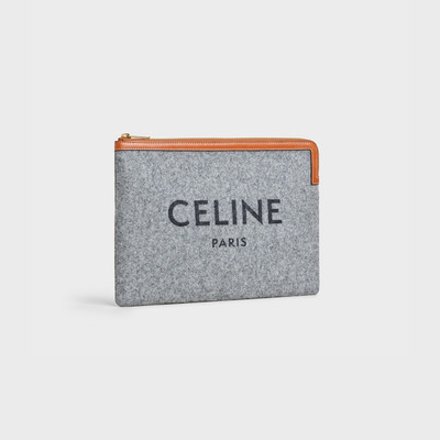 CELINE SMALL POUCH  IN  FELT AND LAMBSKIN outlook