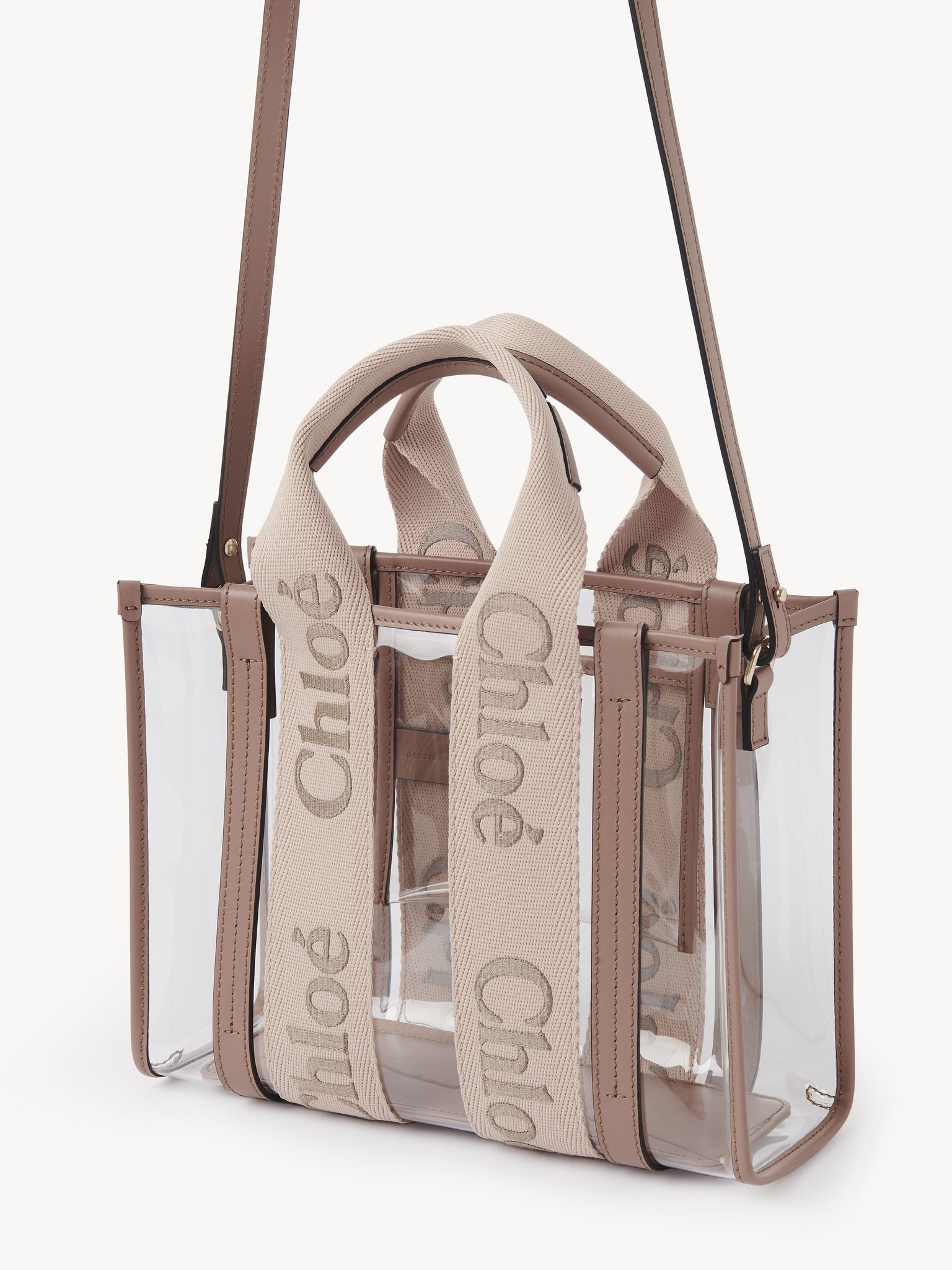 SMALL WOODY TOTE BAG IN JELLY & LEATHER - 3