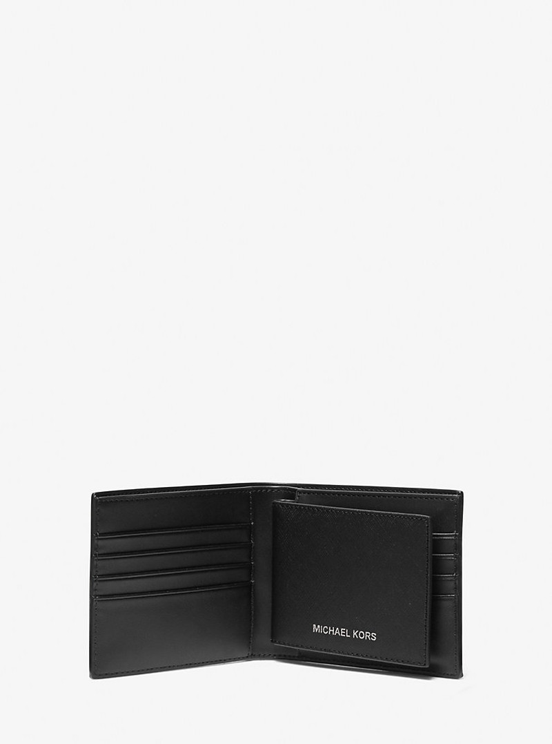 MICHAEL KORS Varick Saffiano Leather Billfold Wallet With Passcase outlook