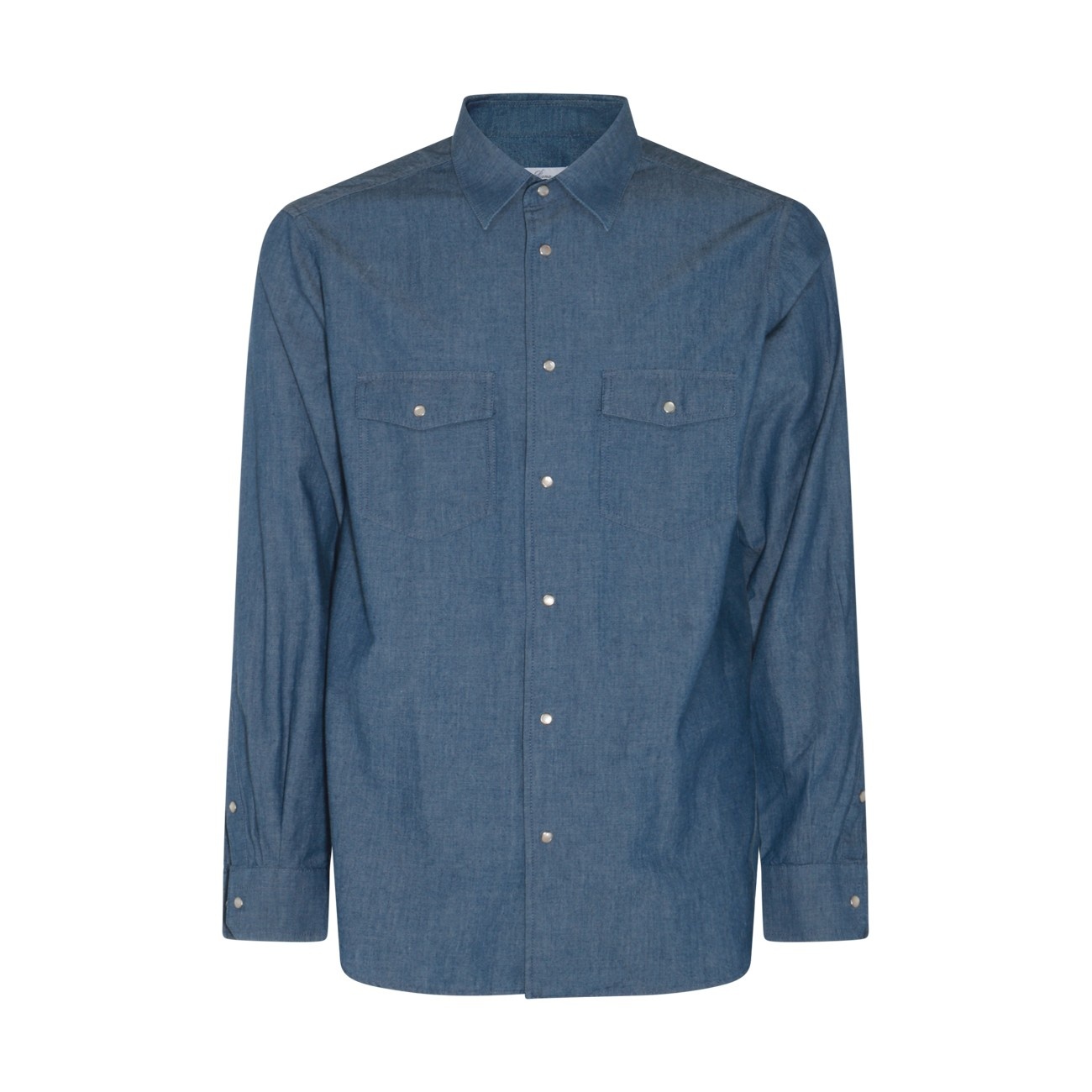 blue cotton shirt - 1