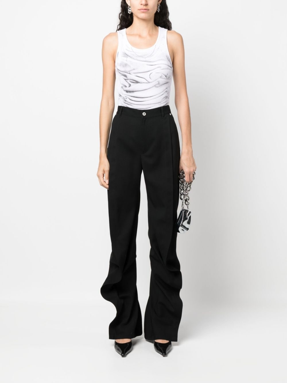 Banana high-waisted slim-fit trousers - 2