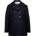 Melton Wool-Blend Peacoat - 6