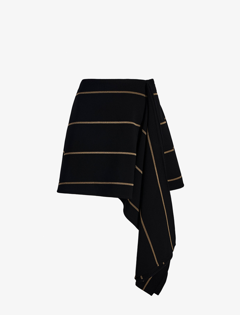 Rae Skirt in Stripe Bi-Stretch Viscose 1