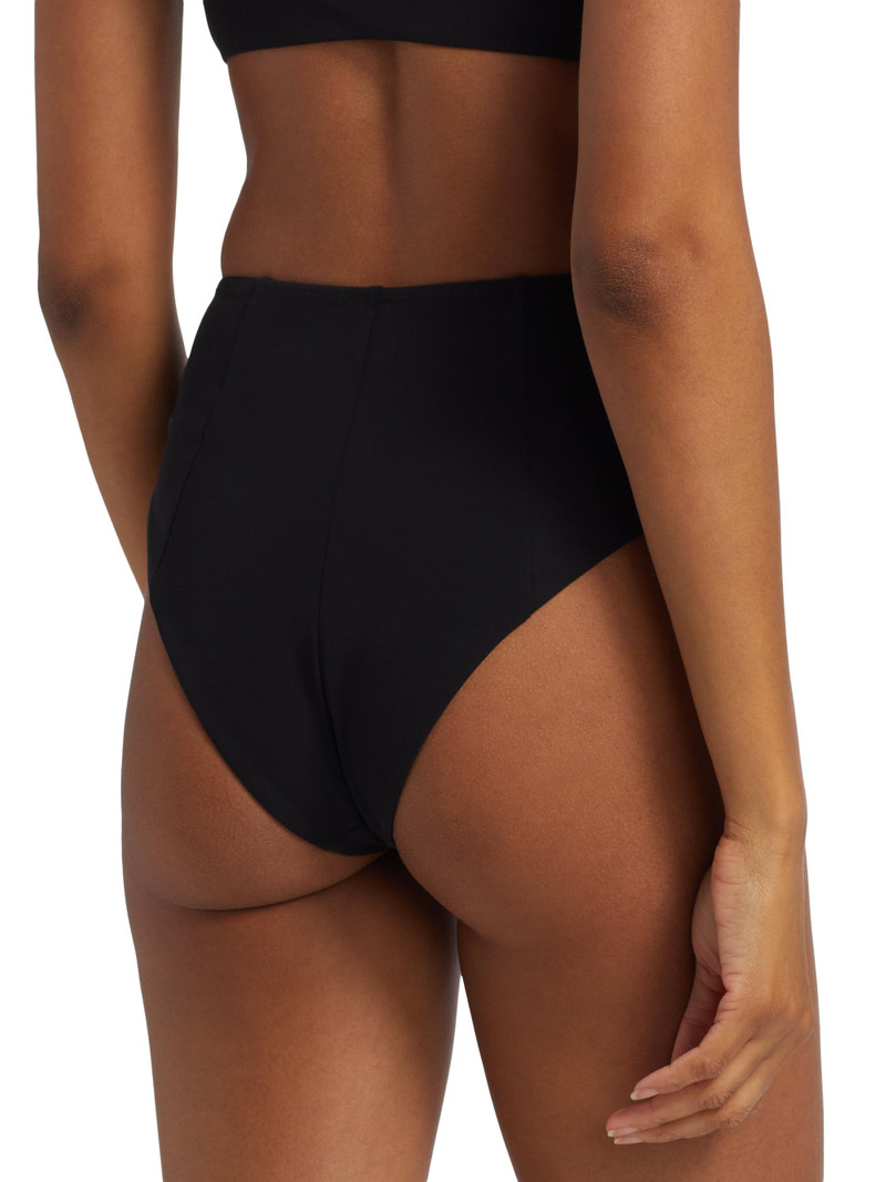 Women's Echauffe High-Waisted Bikini Bottom - Black 4