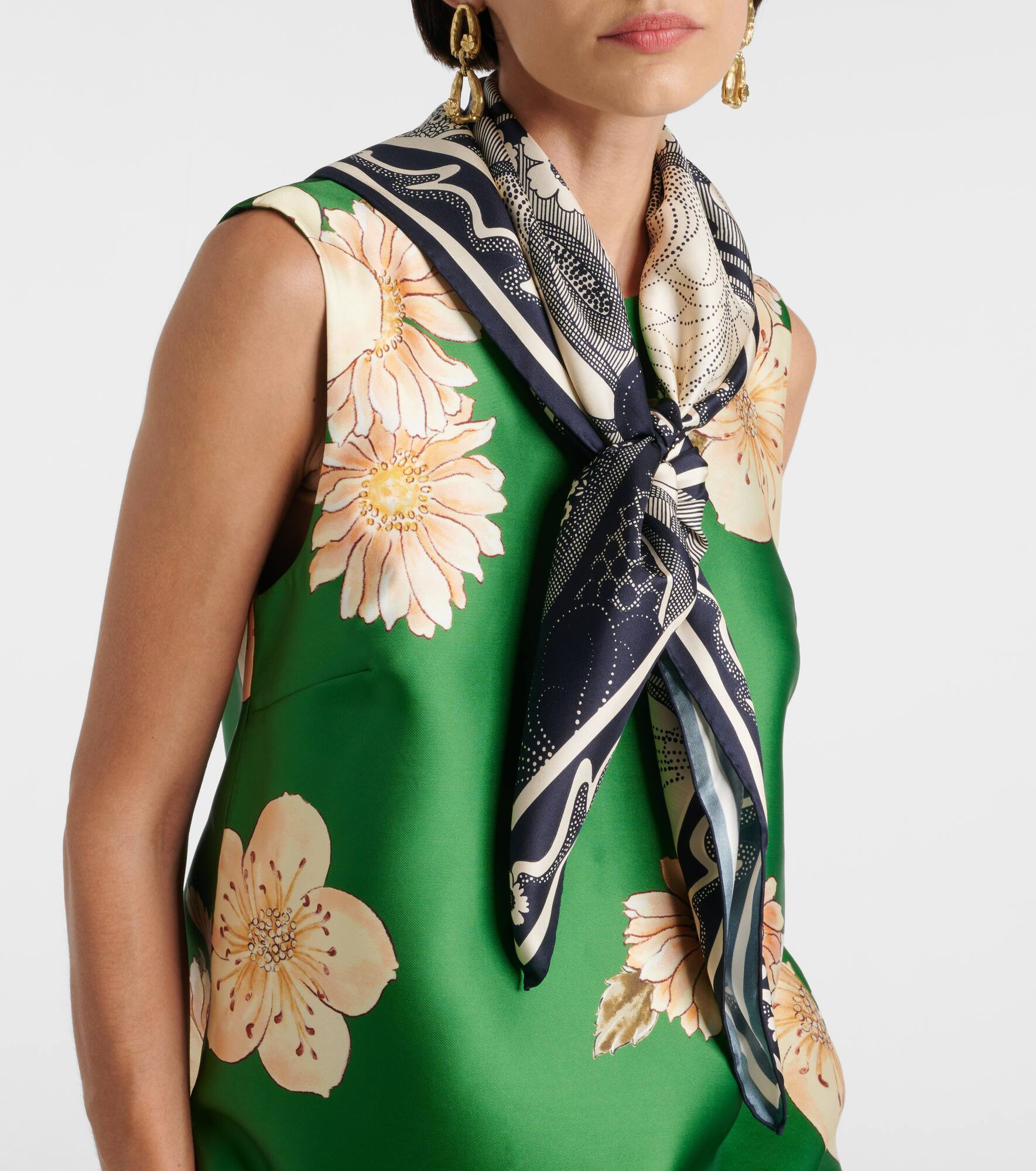 Mickey printed silk scarf - 2