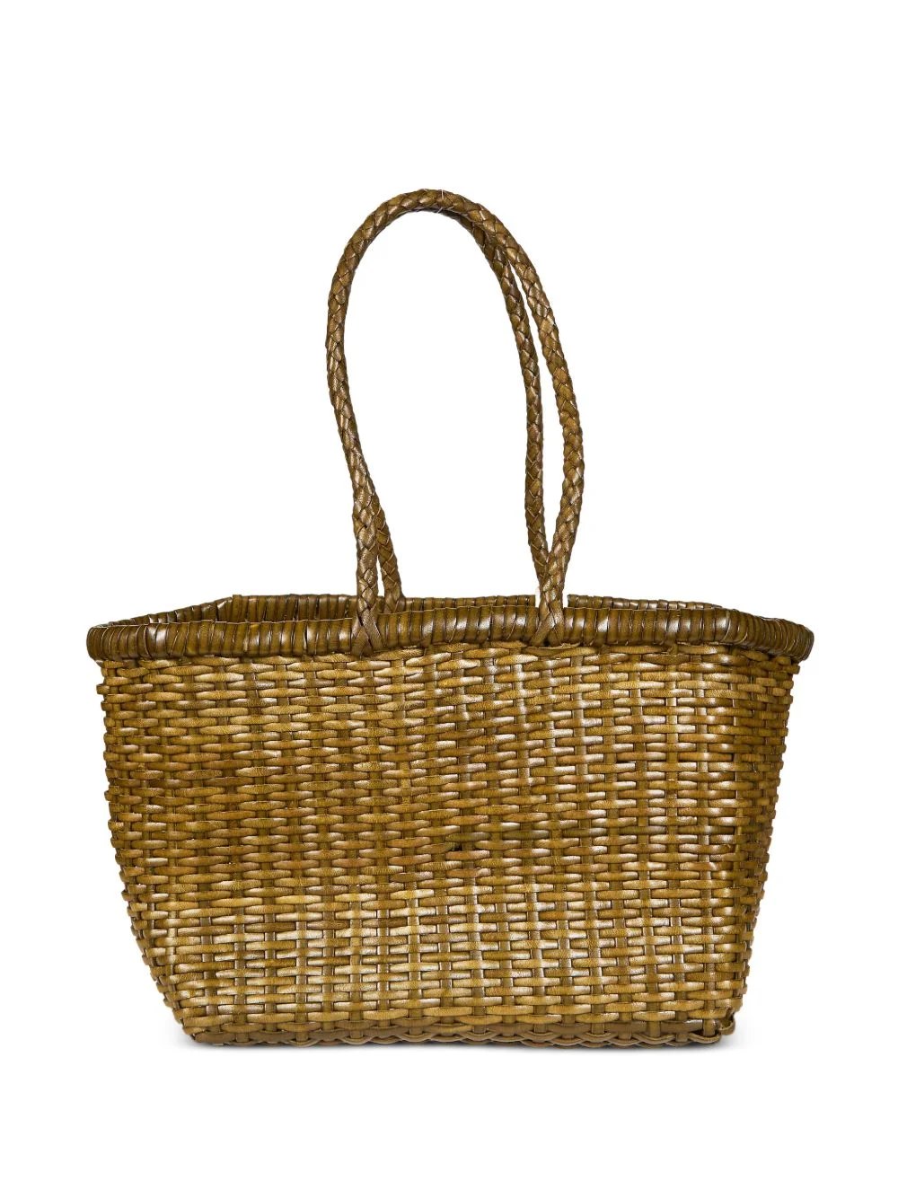 small weave tote bag - 1