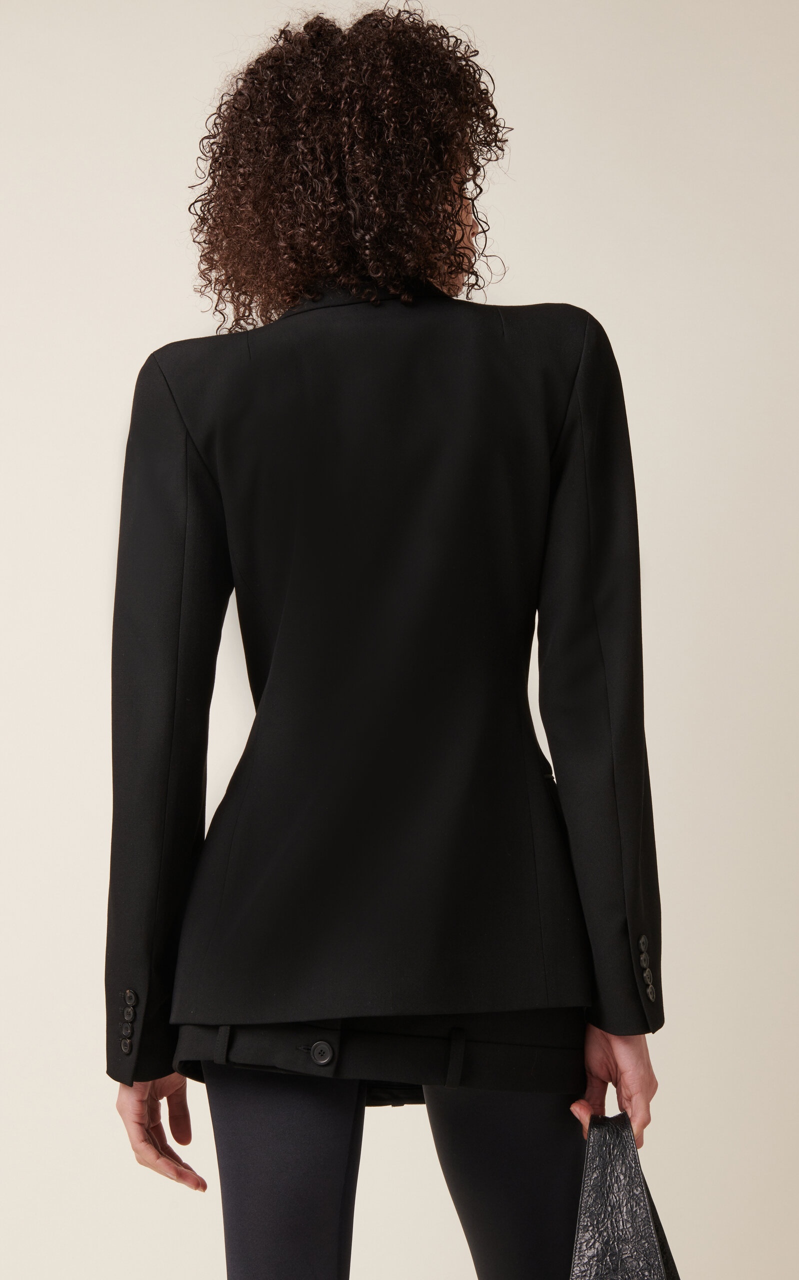 Tailored Twill Blazer Jacket black - 4