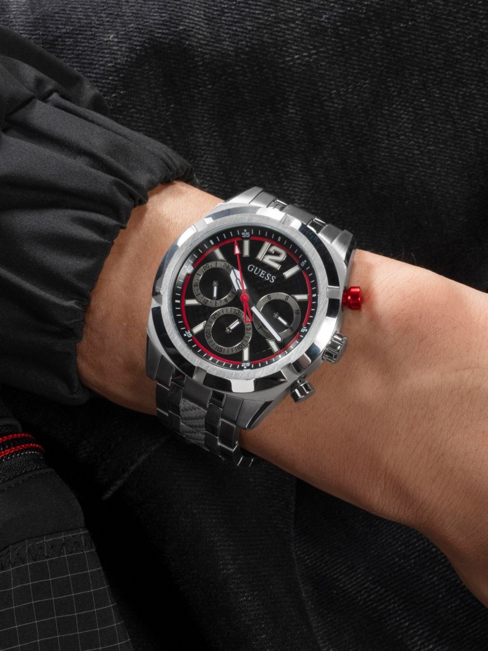stainless steel chronograph 44mm - 7