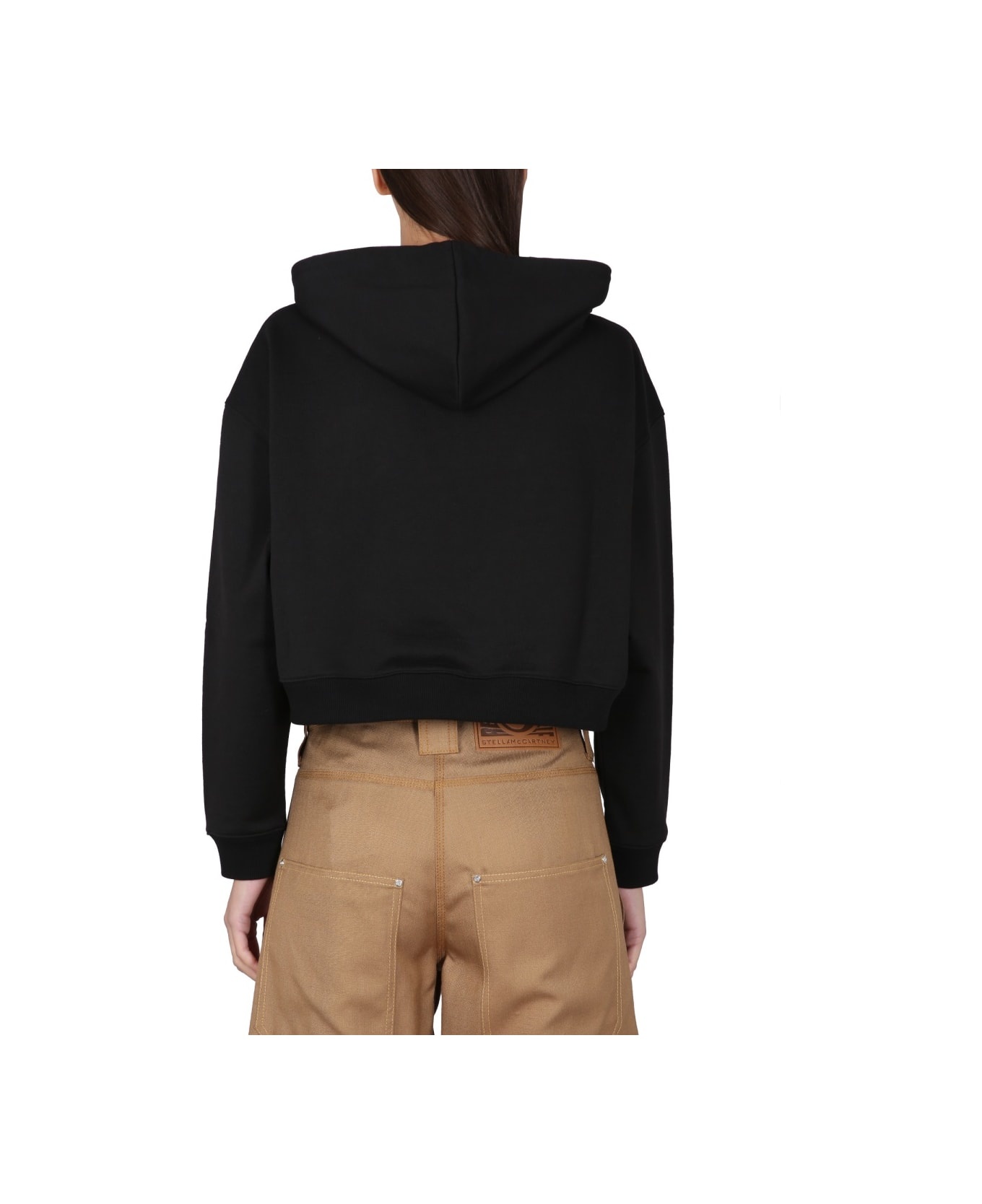 Cropped Sweatshirt With Logo - 3