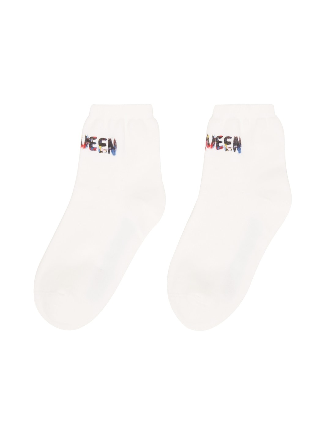 White Painted Graffiti Socks - 2