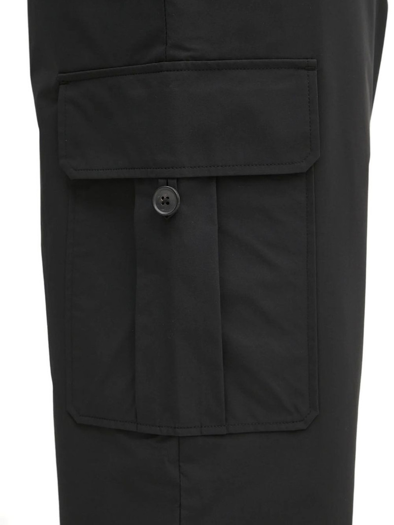 button-fastening straight-leg trousers 5