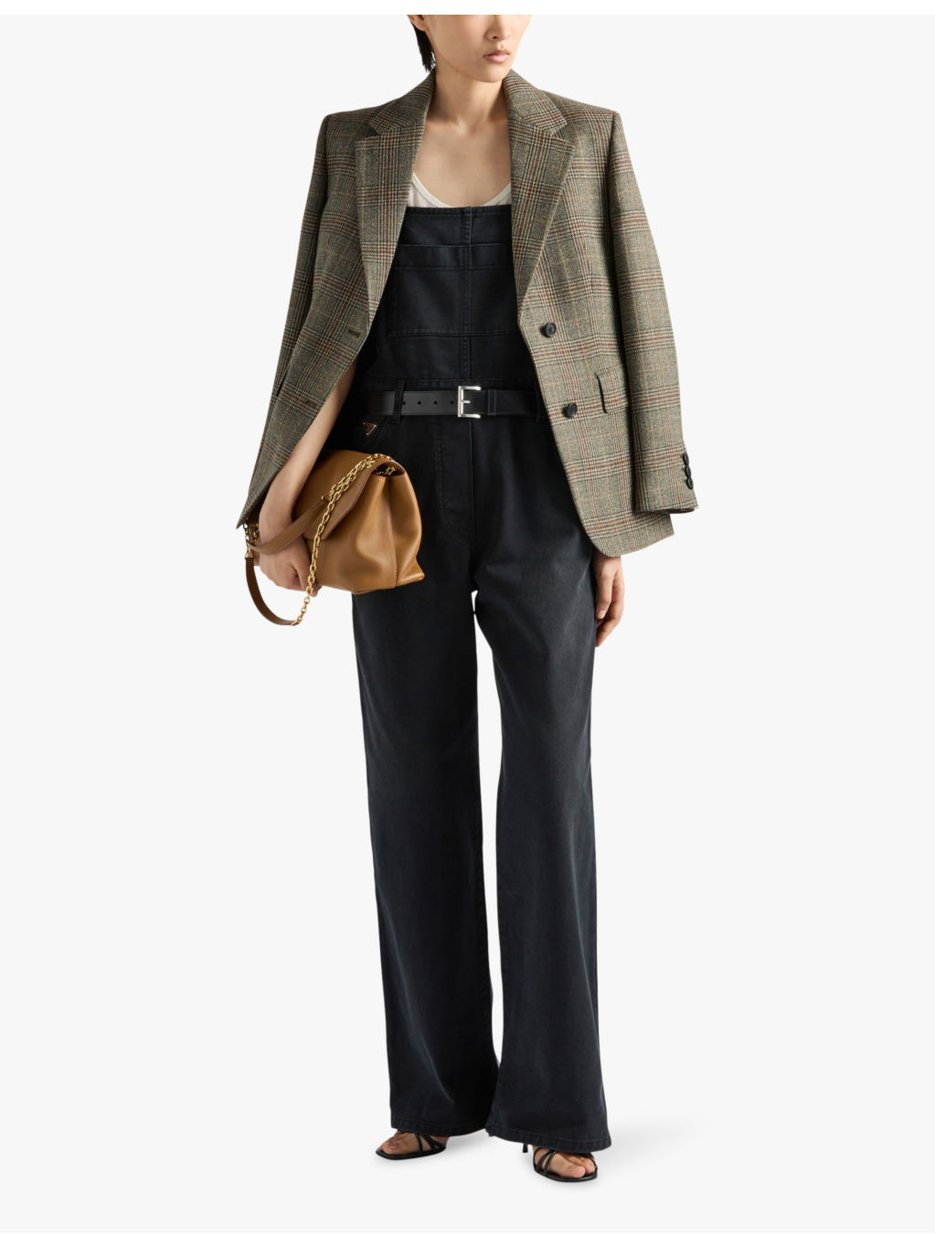 Faded-wash loose-fit denim dungarees - 2
