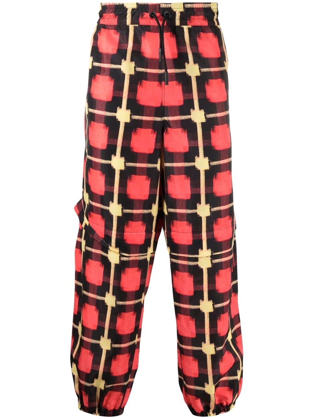 convertible check trousers - 1