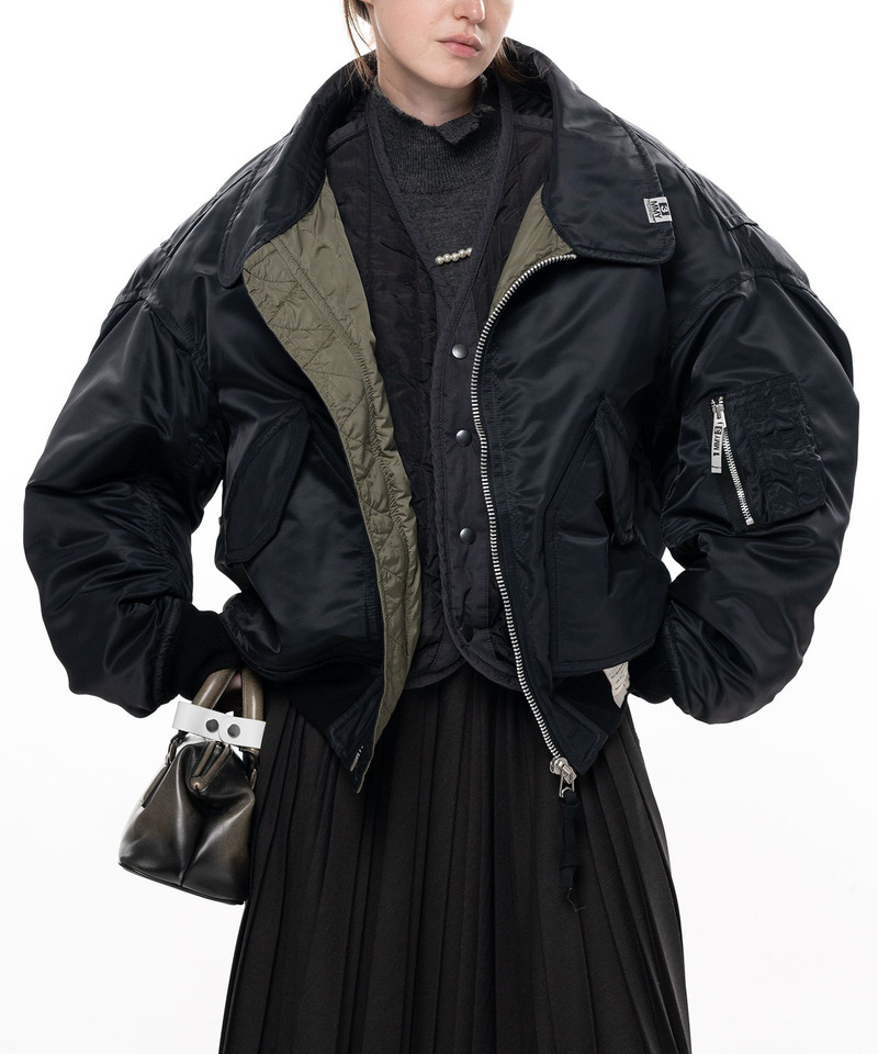 Shifted Layer Flight Jacket 8