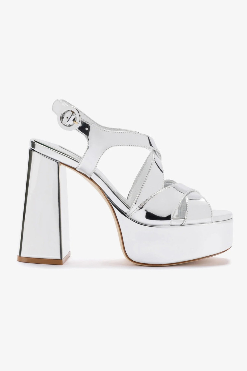 Bee Sandal In Silver Specchio 1