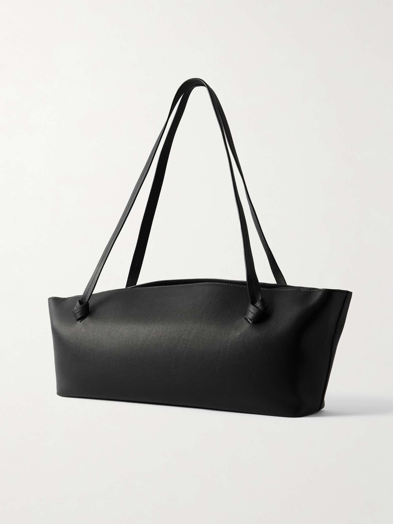 Knot leather shoulder bag Black - 3