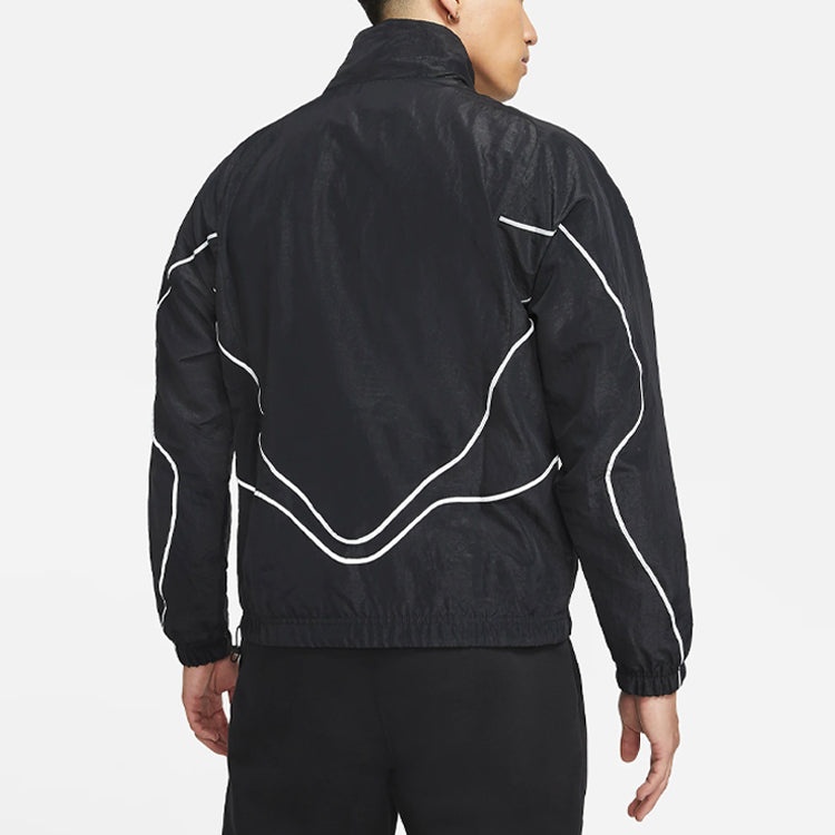 Air Jordan Paris Saint-Germain Logo Sports Jacket Black CZ0787-010 - 5
