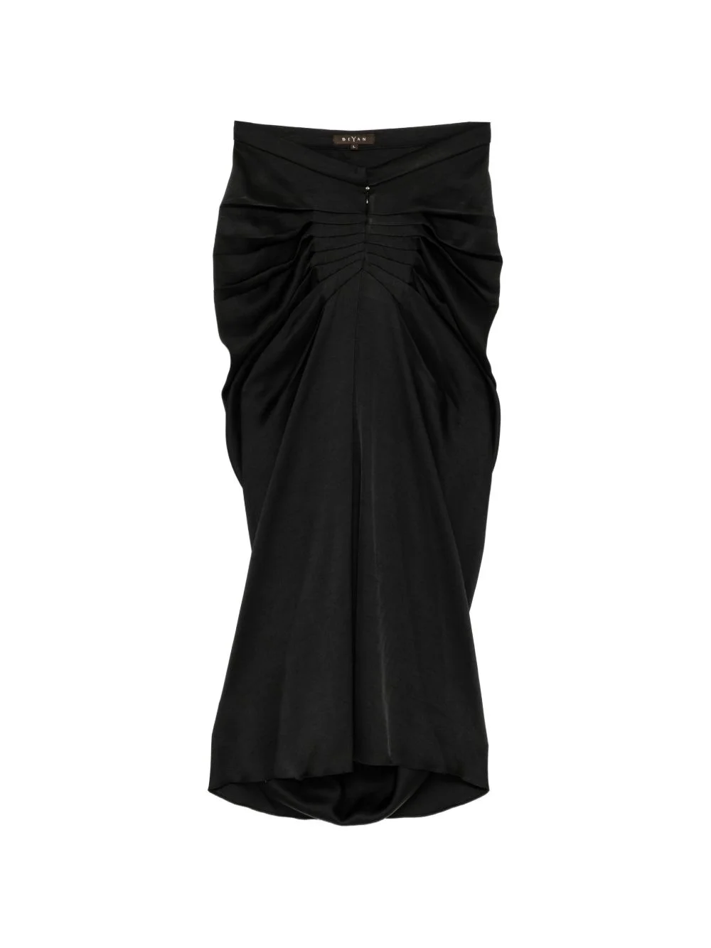 ruched draped skirt - 1