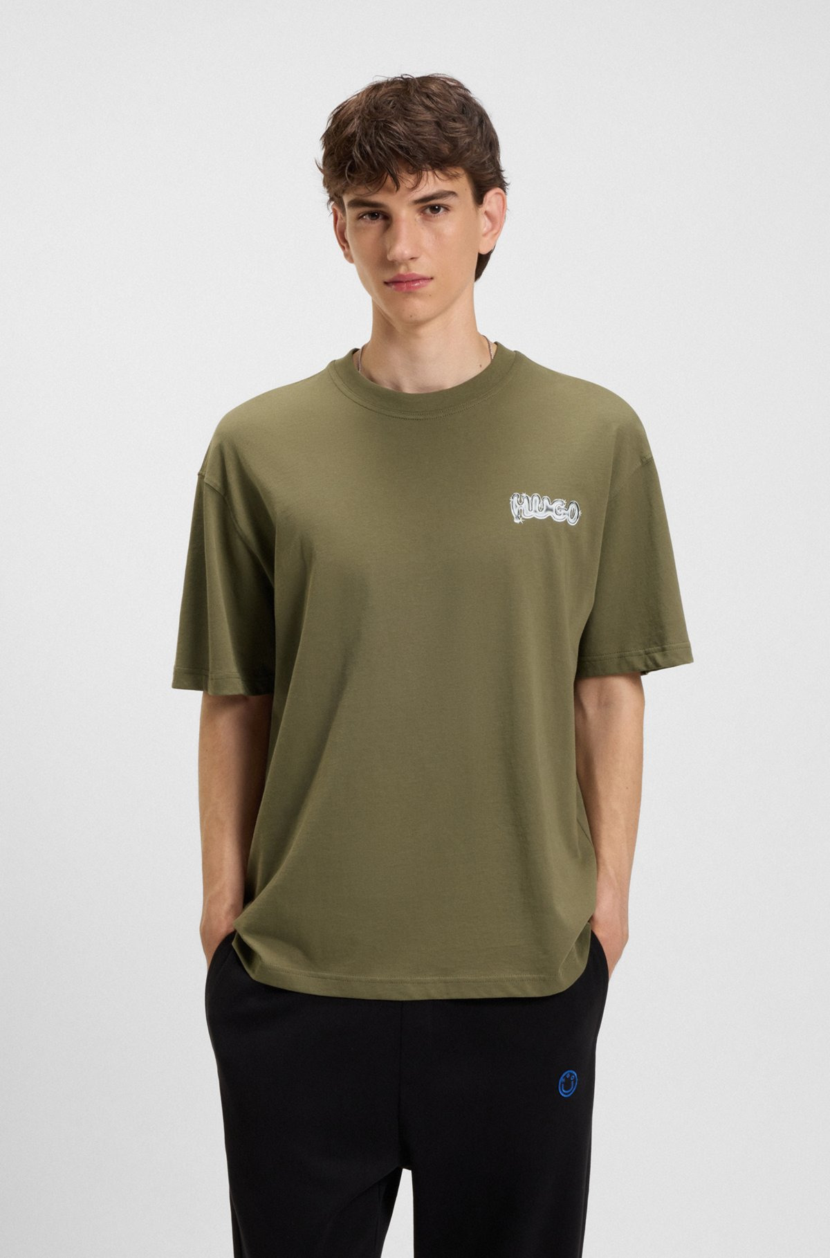 ALL-GENDER COTTON-JERSEY T-SHIRT WITH LOGO PRINTS - 2