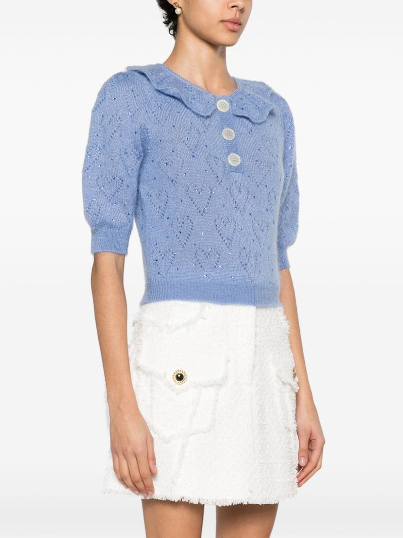 crystal-embellished crop top 3