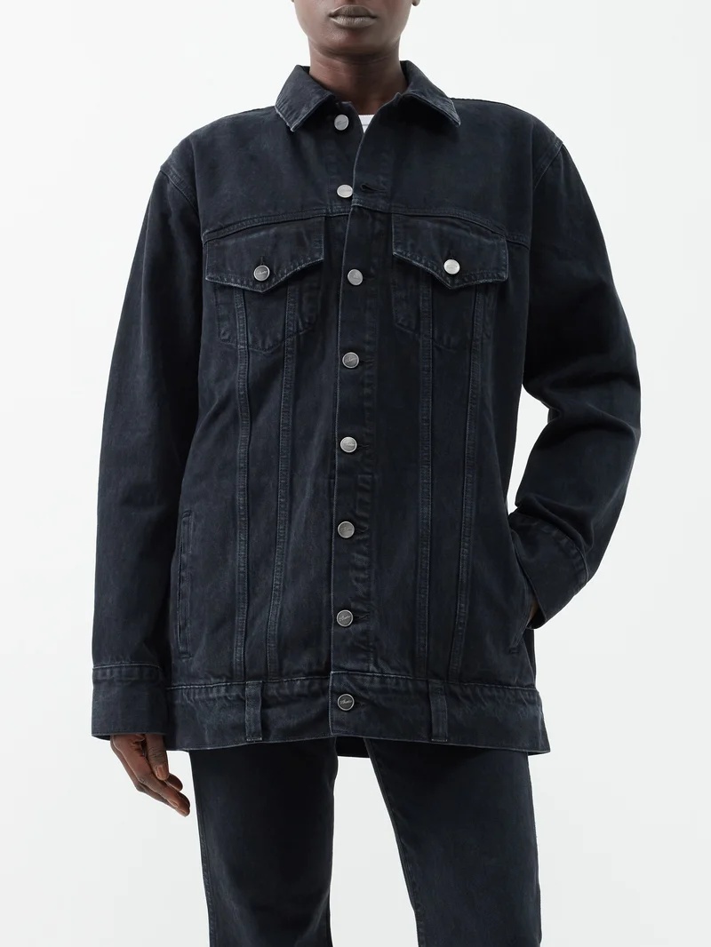 KHAITE Ross denim jacket | matchesfashion | REVERSIBLE