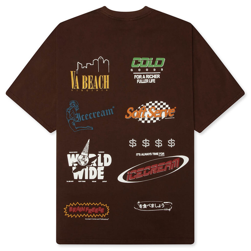 ICECREAM RICH S/S KNIT TEE - CHESTNUT outlook