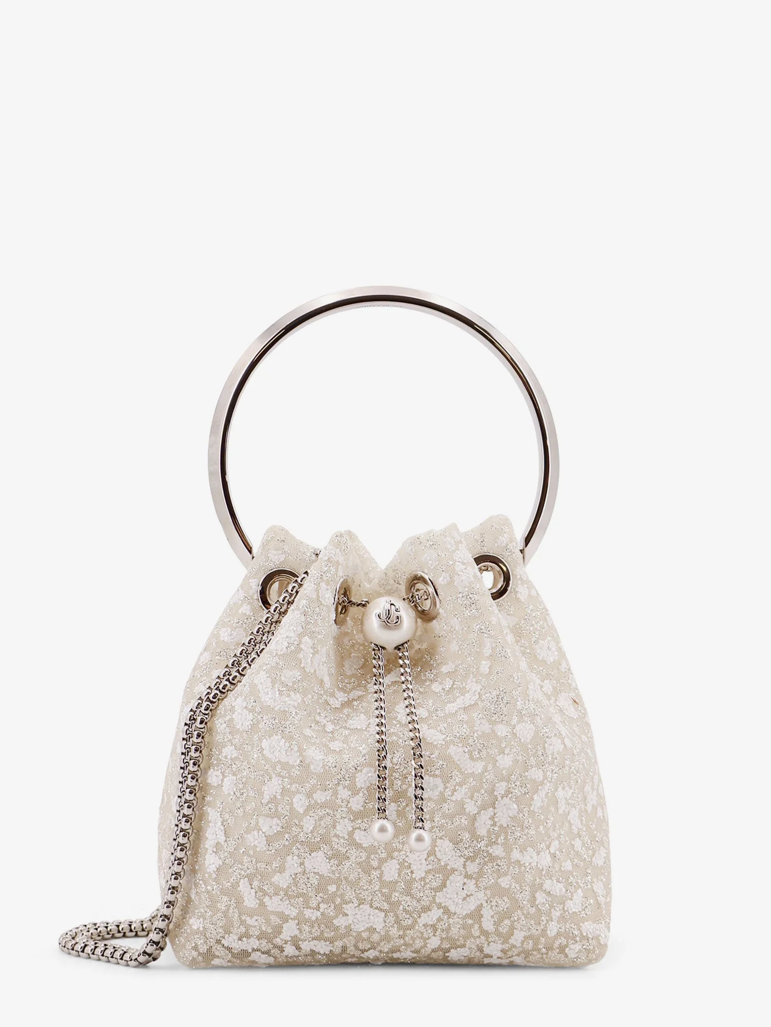 Bon Bon Mesh Bucket Bag With Micro Sequins - 1