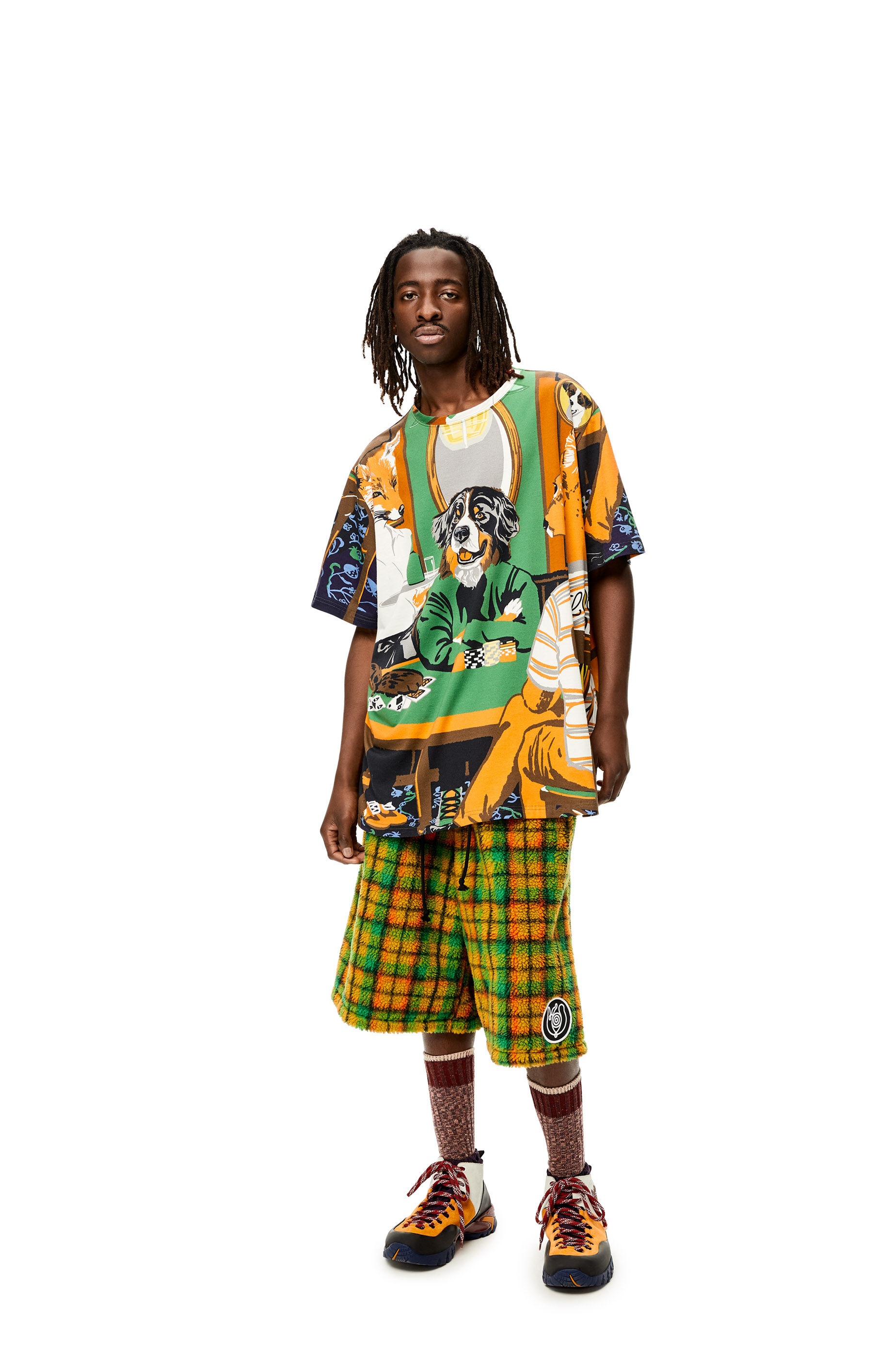 Dog Poker print T-shirt in organic cotton - 2