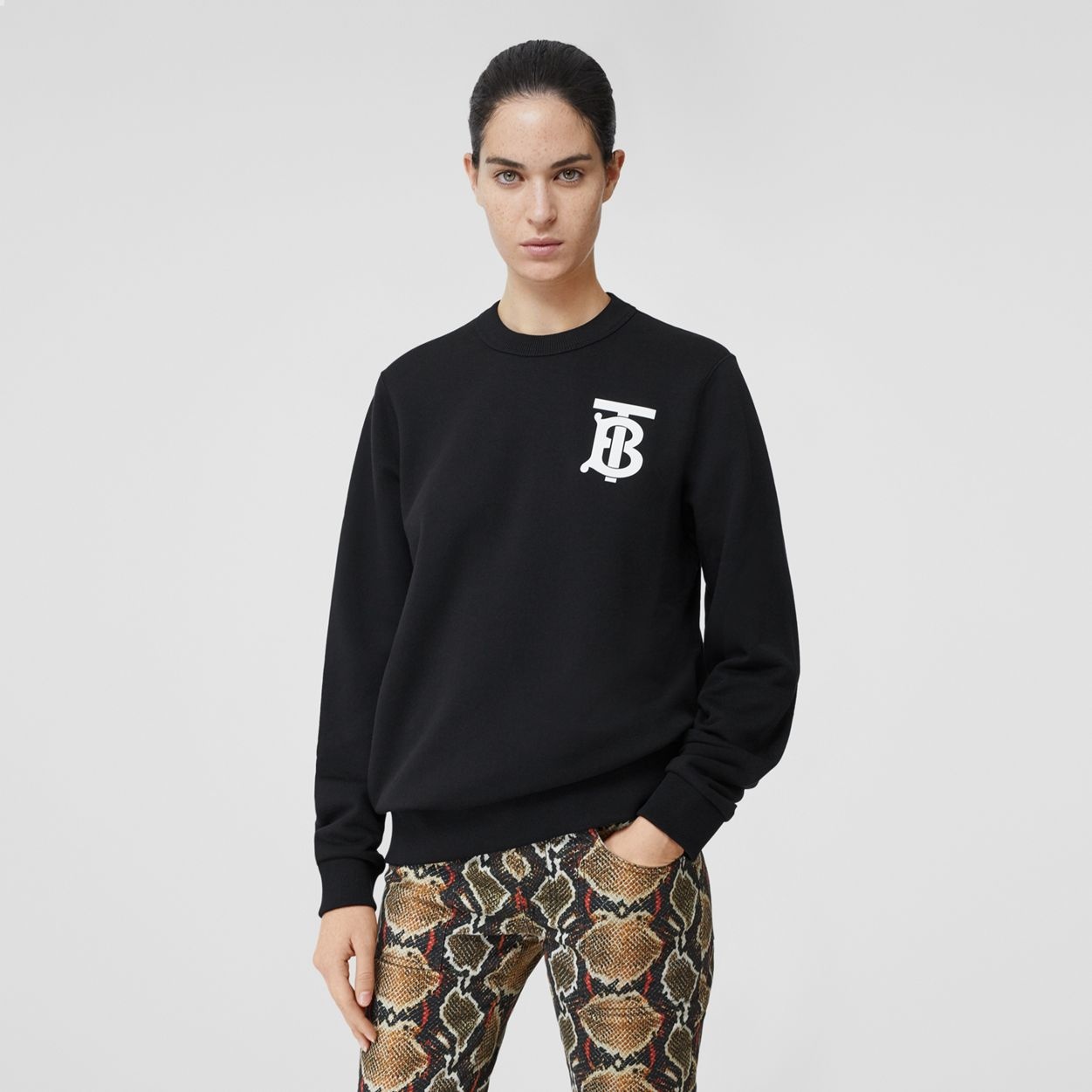 Monogram Motif Cotton Sweatshirt - 2