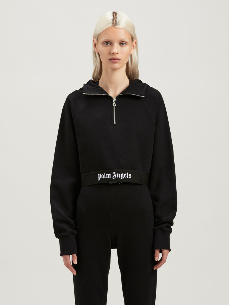 Logo Tape Zipped Hoodie 3