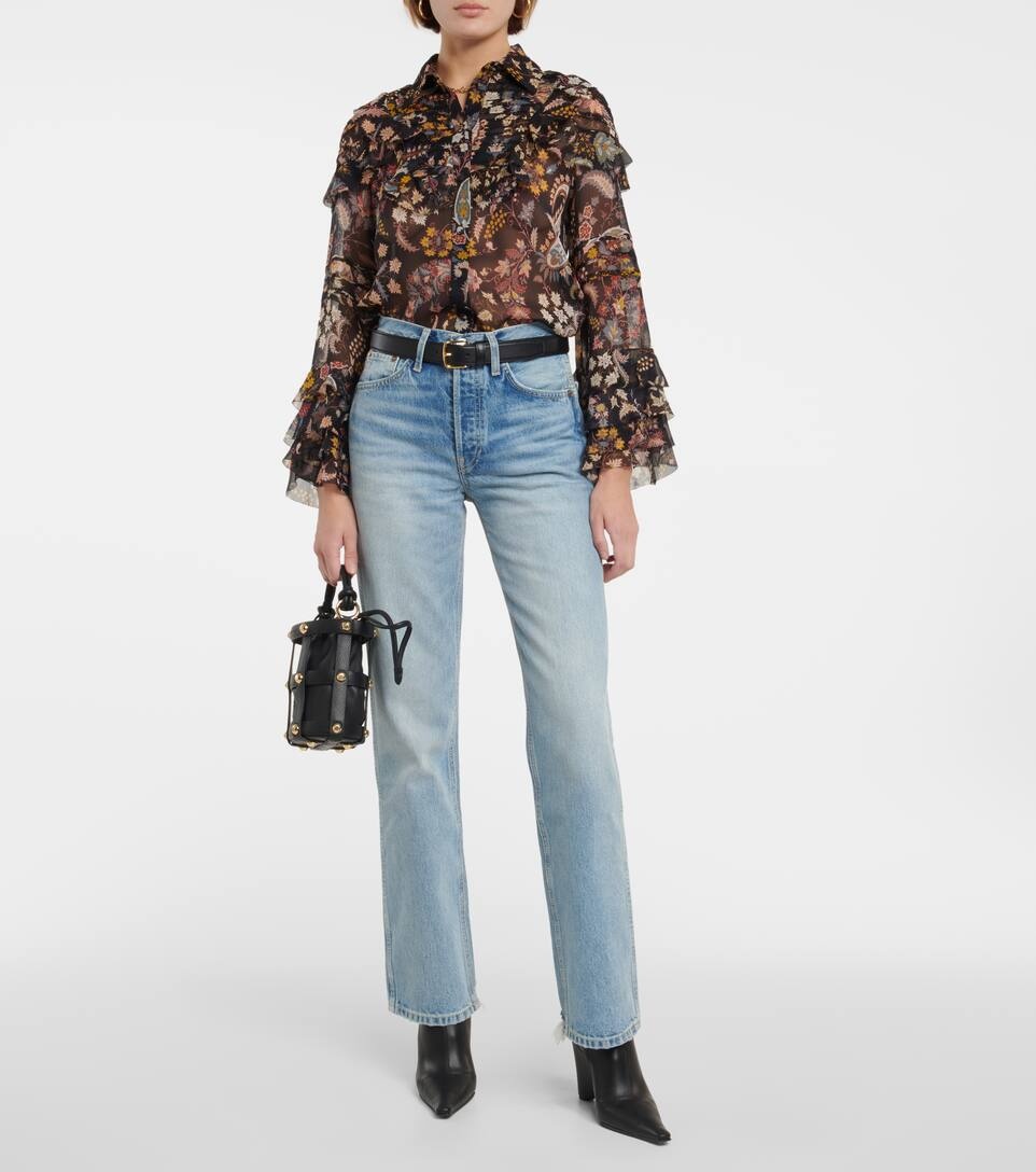Mid-rise straight-leg jeans - 2