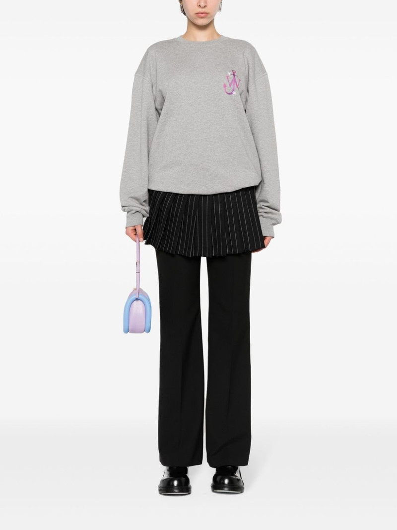 JW Anderson embroidered-logo cotton sweatshirt outlook