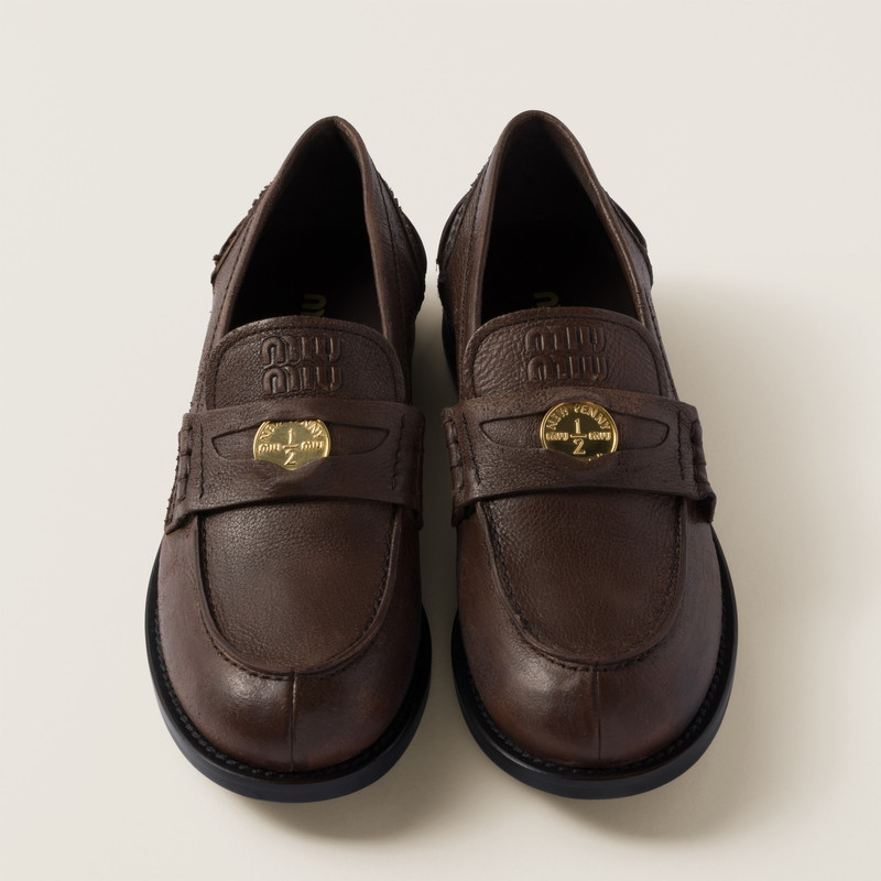 Calfskin penny loafers 4