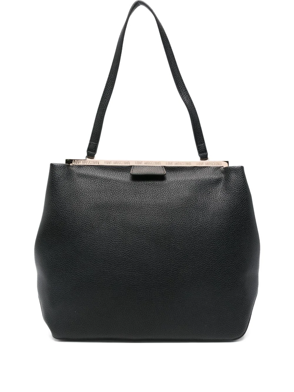 logo-lettering shoulder bag - 1