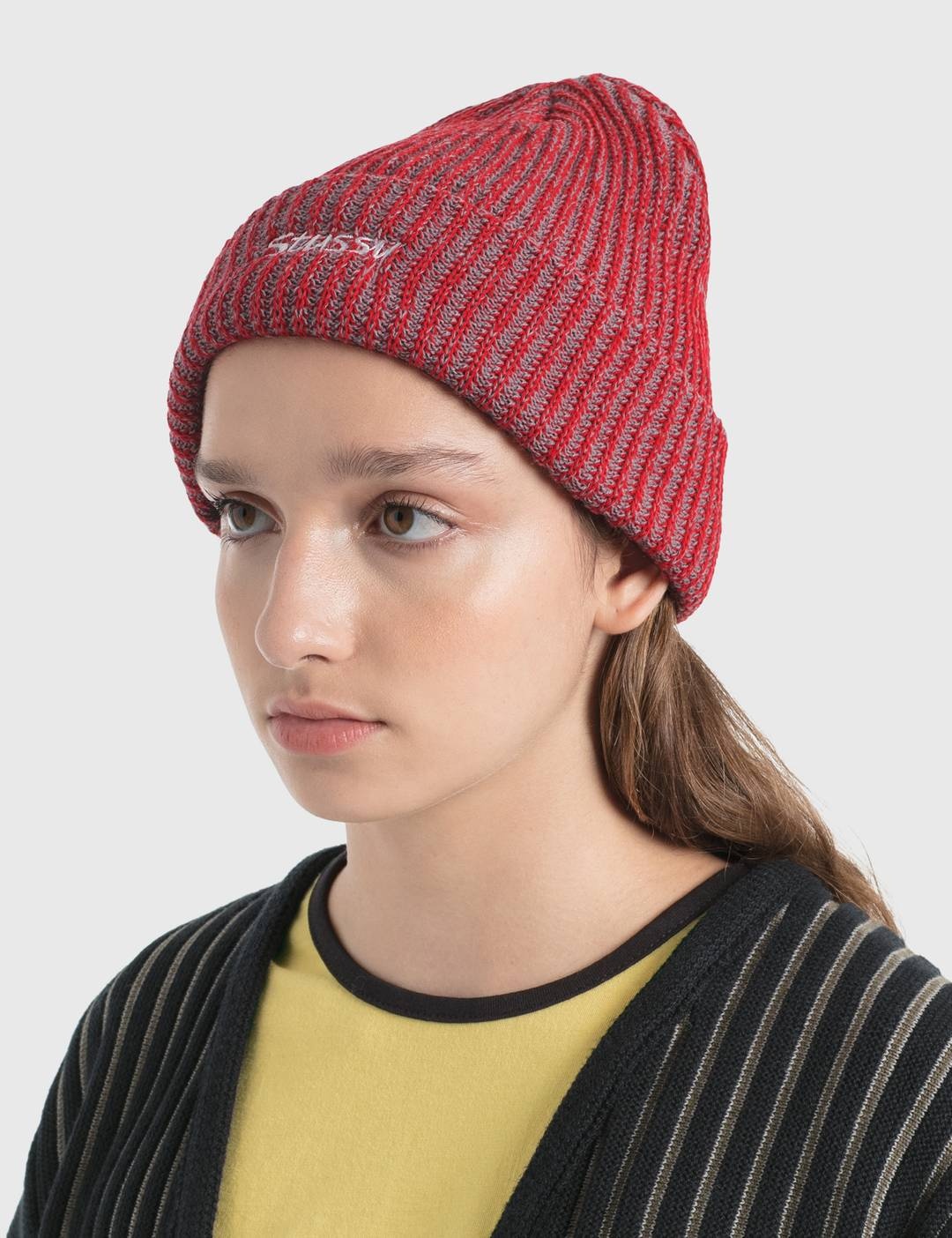 2 Tone Knit Short Beanie - 4