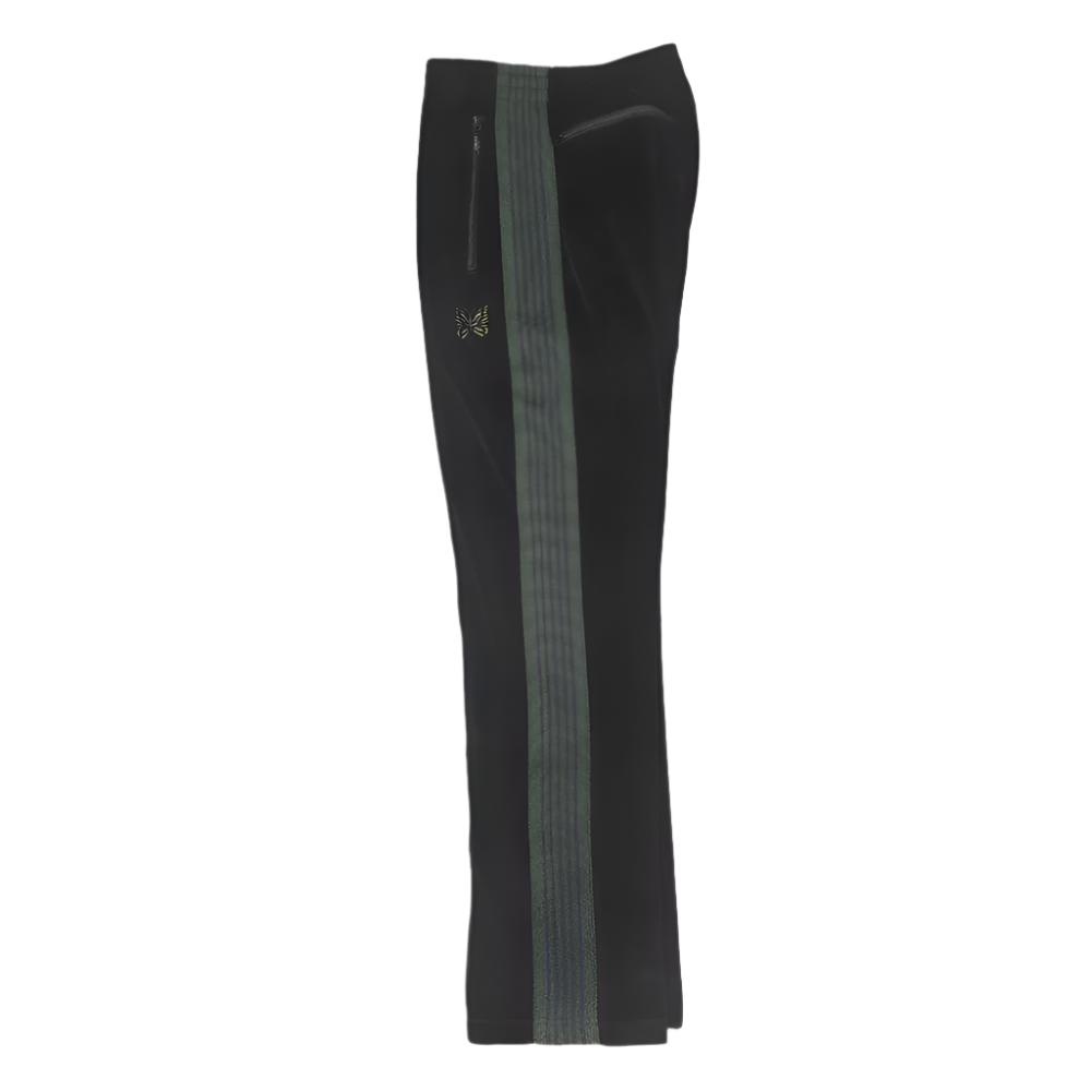 NARROW TRACK PANTS - C/PE VELOUR (BLACK) - 2